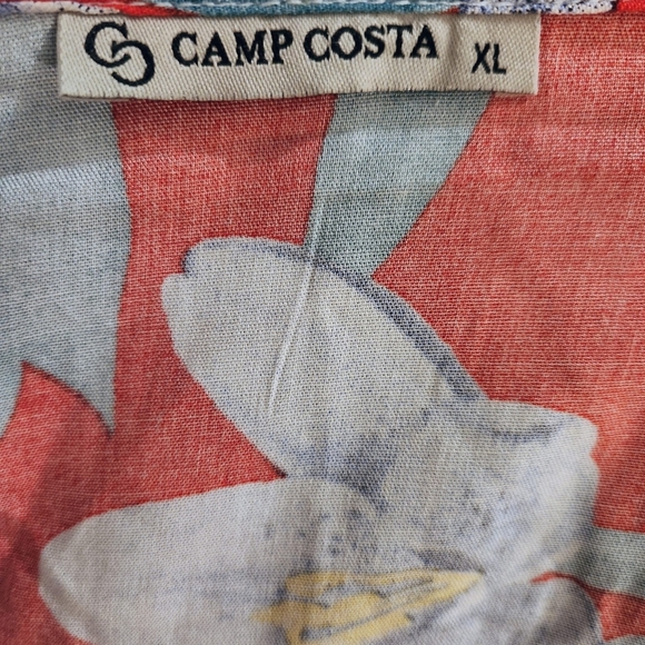 NWT CAMP COSTA HAWAIIAN BUTTON DOWN SHIRT - Picture 7 of 8